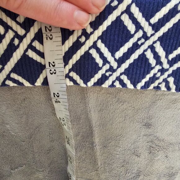 LL Bean Cardigan Sweater Top Womens Small Blue White Supima Cotton Long Sleeve - Picture 6 of 8